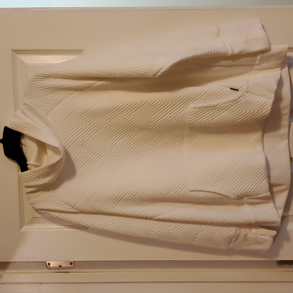RBX Quilted Cowl Neck Off White Sweatshirt 2X